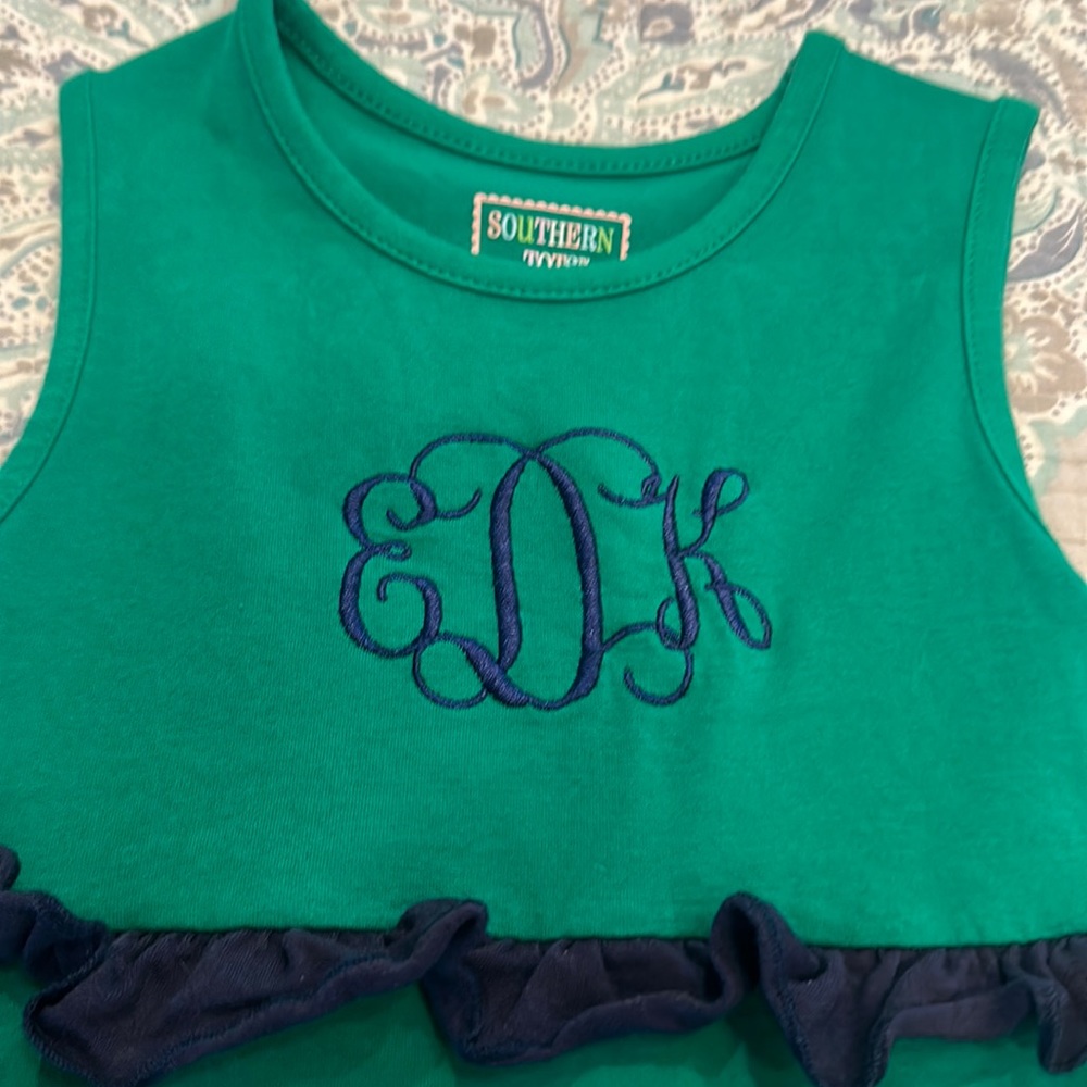 Monogrammed EDK Southern Tots Dress